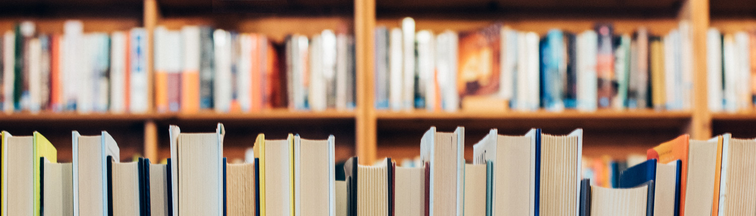 Books on a shelf